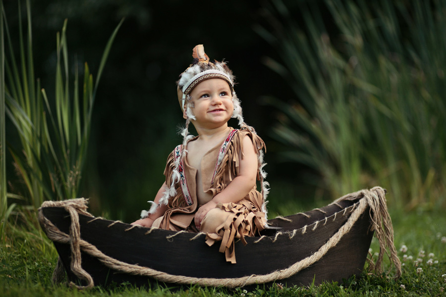 fotograf Mielec Indianin w łódce
